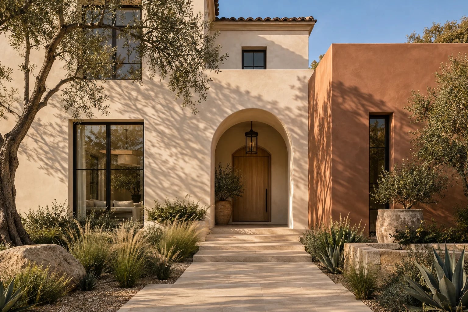 Fresh exterior paint and considered details on a welcoming home